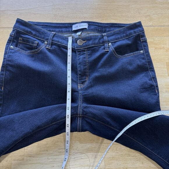 Lane Bryant Flex Magic Waistband Mid Rise Pedal Crop Jeans Denim Size 16 EUC - Picture 8 of 13